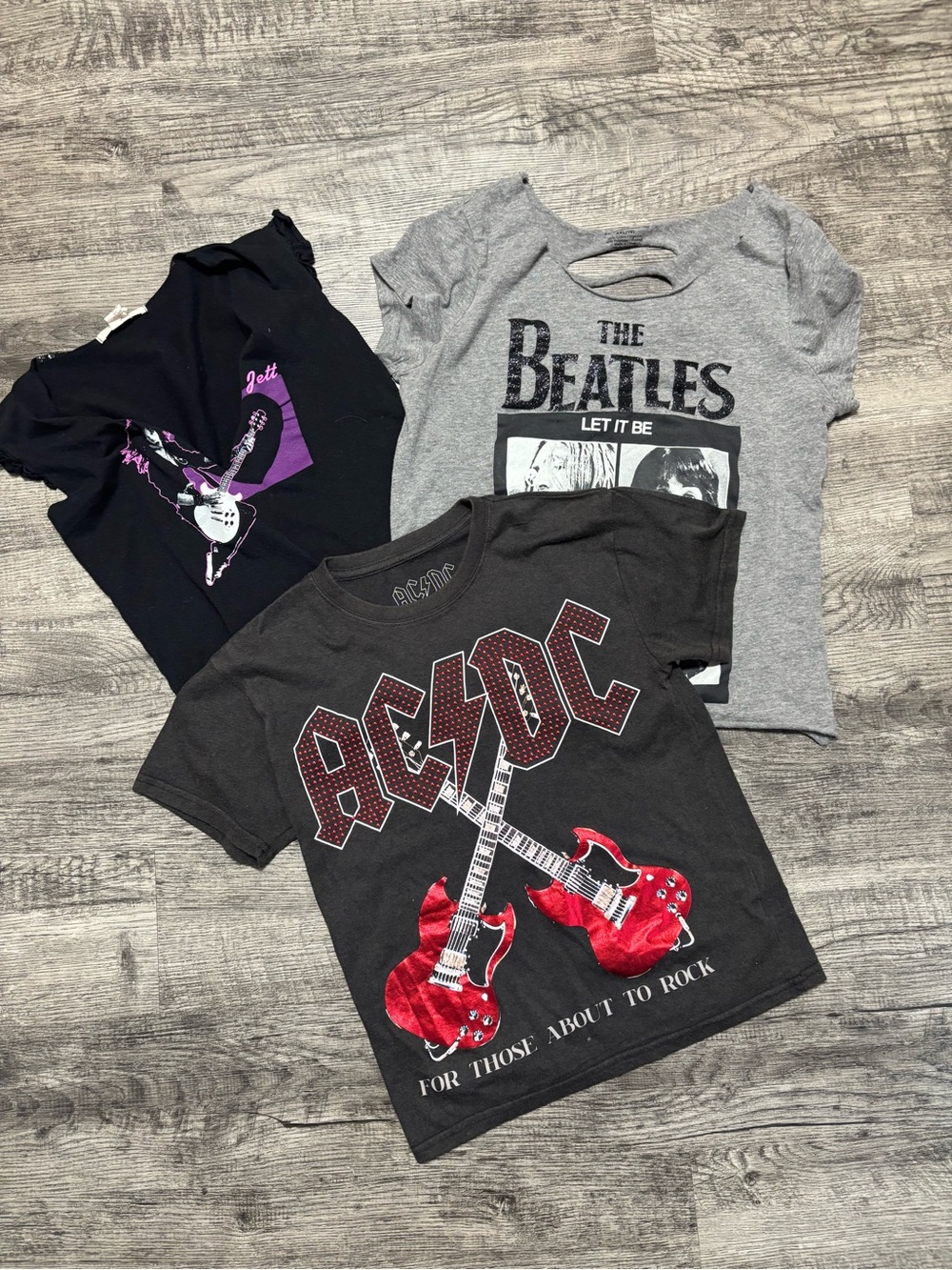 3 pack girls/junior vintage graphic tees